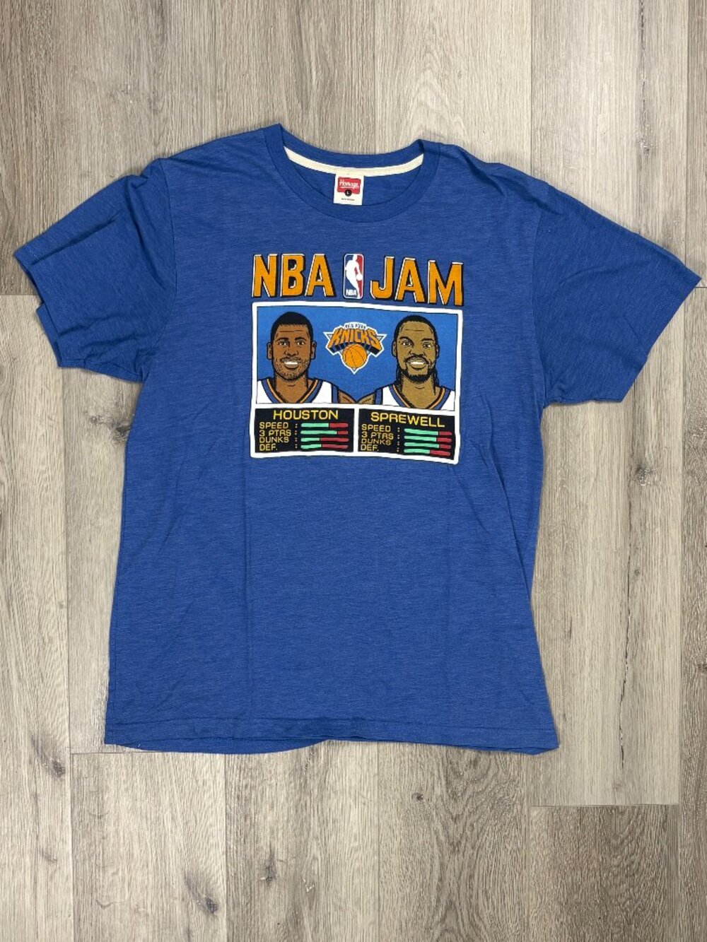 Homage NBA Jam New York Knicks Houston/Sprewell T-Shirt L